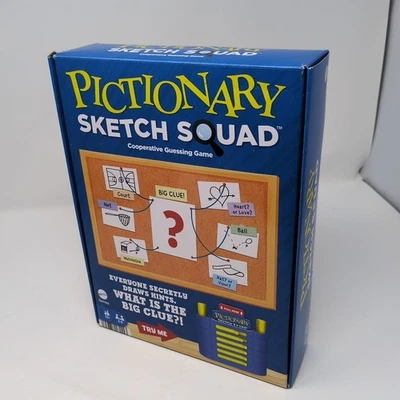 Mattel Pictionary Sketch Squad Cooperative Party Game New/Sealed Ships Today - Image 1 of 4