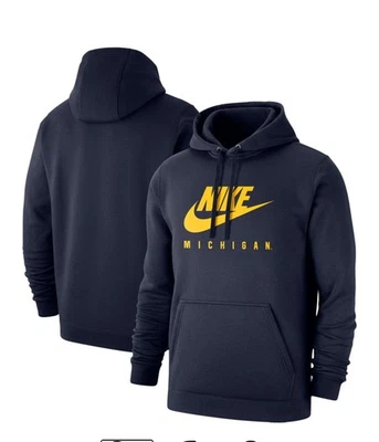 Sudadera con capucha para hombre talla XL | Michigan Wolverines Nike Club College ~ maíz y azul Foto 1 de 4