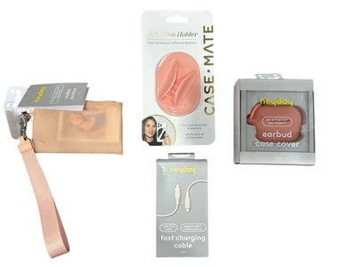 Funda para auriculares Heyday, cable de carga rápida, billetera muñeca y estuche mate labio Foto 1 de 4