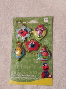 Sesame Street Kurt S. Adler Ornamento Set 5 Pezzi Vacanze Natale 2011 NUOVO - Foto 1 di 11