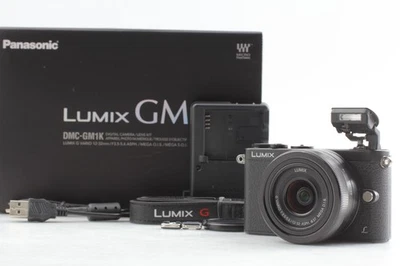 Englisch Ok Mint IN Karton Lumix DMC GM1 Schwarz 16.0MP Digitalkamera G 12-32mm - Bild 1 von 4