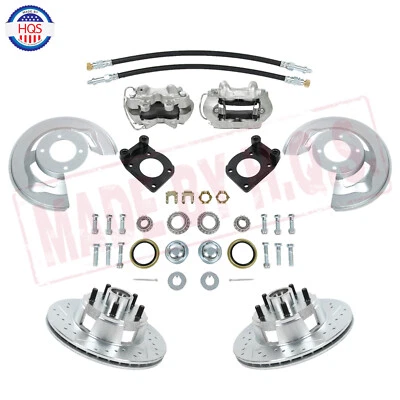 Front Disc Brake Conversion Kit & 11" Rotors For 1964-1973 Ford Mustang  - Image 1 of 4