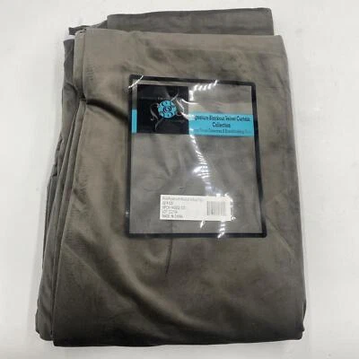 HPD Signature Velvet Blackout Curtain Panel VPCH-140802-120, 50" x 120" (Gray) - Image 1 of 3