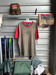 Vintage Y2K Sideout Red Star Green Tee Military Style Men’s Size XL - Picture 1 of 8
