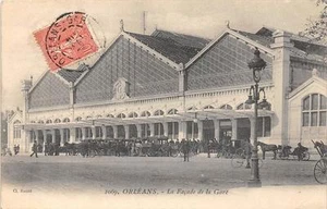 CPA 45 ORLEANS LA FACADE DE LA GARE - Imagen 1 de 1