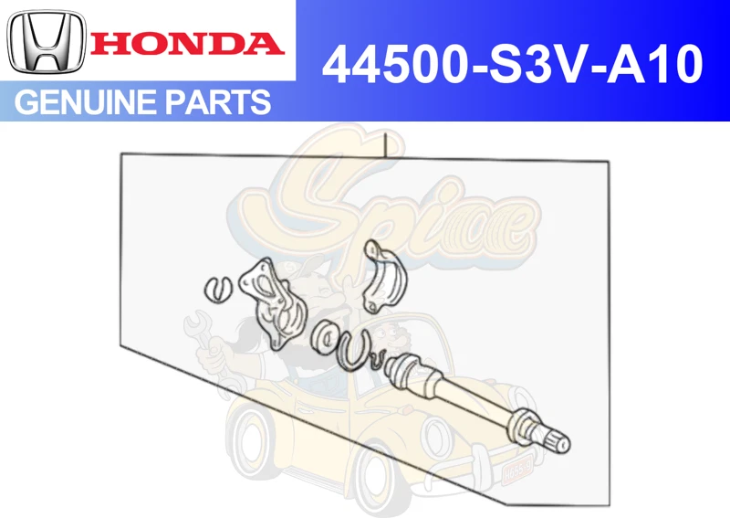 Conjunto de medio eje intermedio genuino Honda Acura 44500-S3V-A10 Foto 1 de 1