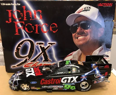 John Force Castrol GTX 9X Champ 2000 Mustang Divertente Auto 1:24 100048 1 Di - Immagine 1 di 4