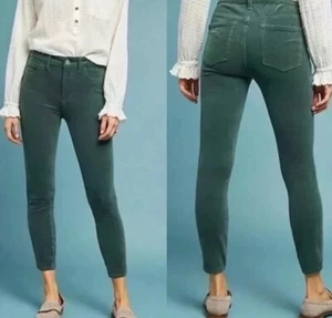 Anthropologie Green Pilcro And The LetterPress vita alta skinny taglia 30 usato in ottime condizioni - Foto 1 di 11