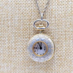 Charles Hubert Paris Ladies Pendant Watch 6764 14k Gold Plated Brass 25mm Demy H - Picture 1 of 9