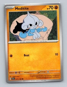 1x Meditite #77 Pokemon Stellar Crown - Pokemon NM - Picture 1 of 2
