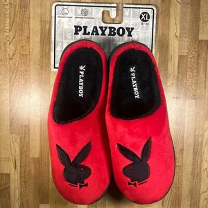 Zapatillas Playboy Logo Espuma con Memoria Interior Exterior Negras Rojas Talla XL 13-14 - Imagen 1 de 4