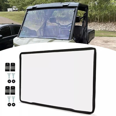 Front Clear Full Windshield  For 16-23 Can-Am Defender HD 5 8 10 W/Hardware - Image 1 of 4