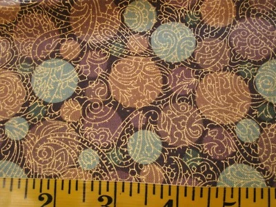 4 Yards MODA Classic Christmas Brown Dots with Gold Metallic Accents - Image 1 of 4