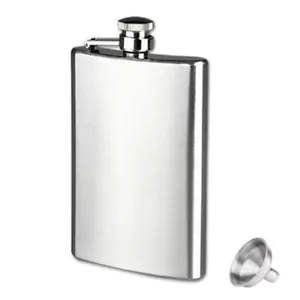 6 8 10 18 oz licor 304 acero inoxidable bolsillo cadera frasco tapa de rosca con embudo - Imagen 1 de 5