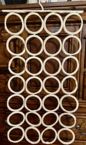 Ikea 28 Macrame Sciarpa Appesa Cintura Organizer Cravatta Complemento Avorio - Foto 1 di 3