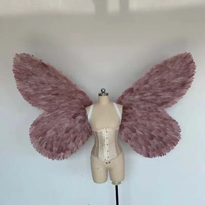 Elf Fairy Pixie Butterfly Wings From Goose Feathers Handmade Cosplay Photography - Image 1 of 4
