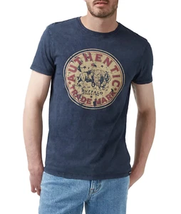 BUFFALO DAVID BITTON Men's Togass Short-Sleeve T-shirt Blue Size XL - Picture 1 of 2