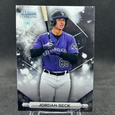 Jordan Beck 2023 Bowman Sterling Base Prospect Colorado Rockies #BSP-83