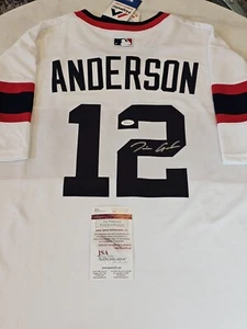 Tim Anderson Autographed/Signed Jersey JSA COA Chicago White Sox Rookie Year - Picture 1 of 9