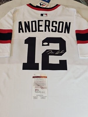 Tim Anderson Autographed/Signed Jersey JSA COA Chicago White Sox Rookie Year - Image 1 of 4