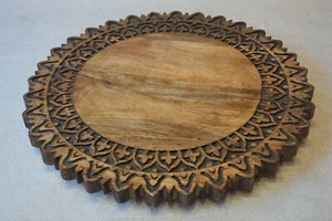 Mango Wood Lazy Susan Large Size for Dinning Table Organizer, Big Tray, Gift Pcs - Picture 1 of 9