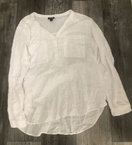 Ana Bluse Damen Gr. L weiß transparent Freizeit Bohemian Top Tunika - Bild 1 von 2