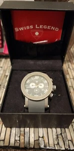 Swiss Legend Men's 30465-014 Cyclone Grey Watch - Battery Not Included - Picture 1 of 6