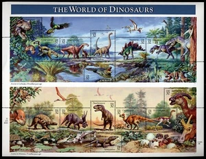 US Scott 3136 World of Dinosaurs Sheet of 15 MNH - Picture 1 of 1