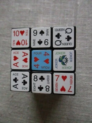 New & Rare Rubiks 2-1/4" Cube Card Symbols - Hasbro #42527 - Image 1 of 4