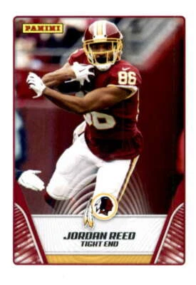 2019 Panini NFL Sticker Collection Cards #56 Jordan Reed Washington Redskins - Image 1 of 2