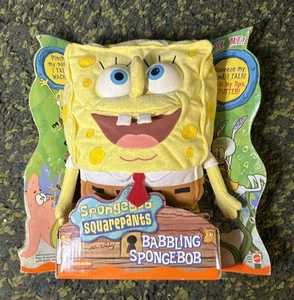 Vintage Nickelodeon Babbling SpongeBob SquarePants Talking Plush Toy 2000 - Picture 1 of 2