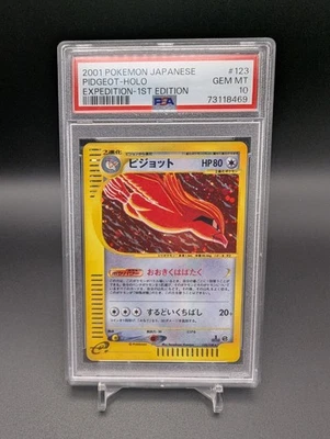 Pidgeot Pokemon 2001 Holo E-Series Expedition 1st ED Japanese 123/128 PSA 10 - Image 1 of 2