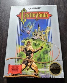 Castlevania Nintendo NES Konami CIB, Booklet, Complete in Box, 1987