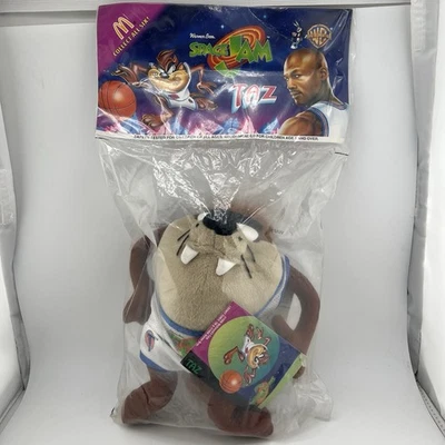 "Figura de peluche de 8"" Space Jam Tasmanian Devil Taz 1996 McDonalds aún sellada - ¡Rara!" Foto 1 de 4