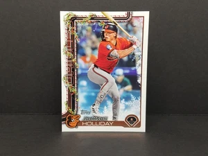 2025 Topps Holiday #H188 Jackson Holliday, Orioles - Holiday Back Variation - Bild 1 von 2