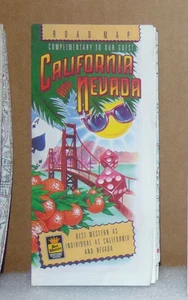 Best Western Straßenkarte von Kalifornien und Nevada 1991 - Bild 1 von 1