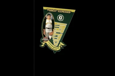 2003 Fleer PENNANT AGGRESSION JIM "CATFISH" HUNTER 373/1974 #15 - Image 1 of 2