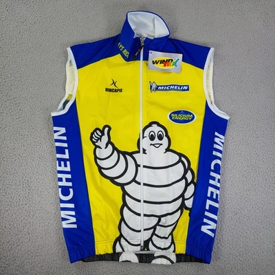 Hincapie Windtex Michelin Tries Mesh Cycling Jersey Full Zip Vest Jacket Size M - Image 1 of 4