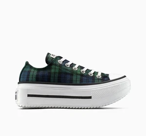 Converse Chuck Taylor All Star Lift Double Stack Plateau Plaid Low-Top Schuhe - Bild 1 von 7