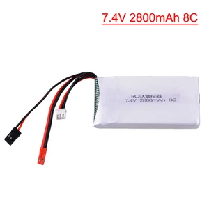 Batería 2x7.4V 2800mah 8C Lipo JST+Futaba para Radiolink RC8X RC6GS RC RadioRC4GS - Imagen 1 de 6