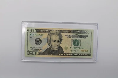 RARE!! FANCY 2013 SERIES $20 STAR NOTE MF09677668* - Image 1 of 2
