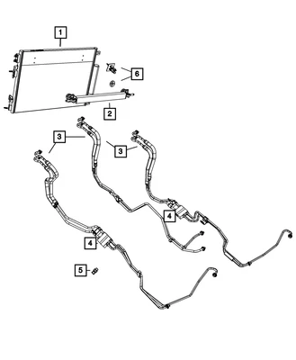 Genuine Mopar Power Steering Cooler Retainer Package 5137778AC - Image 1 of 4