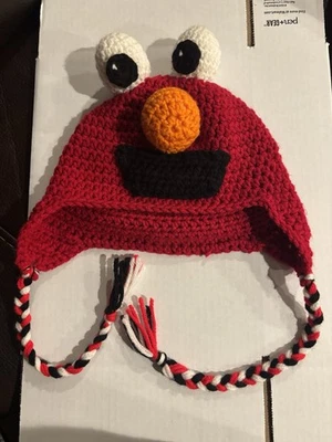 Sombrero suéter tejido Elmo para niños pequeños Foto 1 de 2