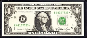 Fr. 1912-E* 1981-A $1 RICHMOND FRN E/* BLOCCO NITIDO CONDIZIONI NUOVE - Foto 1 di 2