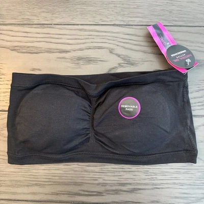 Material Girl Sujetador Activo Suave Top Mujer Encubierto L/XL Negro Almohadillas Extraíbles Nuevo Foto 1 de 3