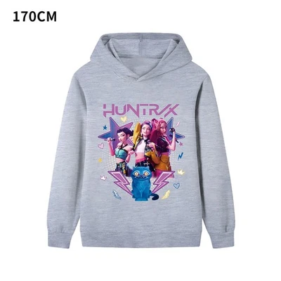 Niñas KPOP Cazadores del Diablo Sudadera con Capucha Niños HUNTRO Sudadera Pullover Jersey Top Foto 1 de 4