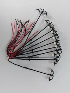 Y17-11   HO   10pcs  1：87  Scale Model Light Train Railway Layout LED Lamp posts - Picture 1 of 6