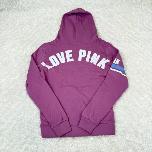 UNDERCOVER Felpa con cappuccio rosa Victoria's Secret M Medium Love rosa pullover felpa 1 2 zip