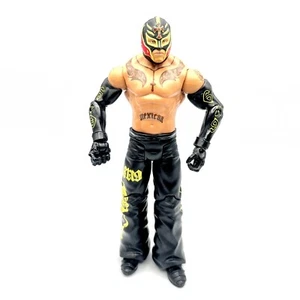 2010 Rey Mysterio Wrestling Action Figure Rare Black/Yellow WWE ECW WWF Mattel 9 - Picture 1 of 8