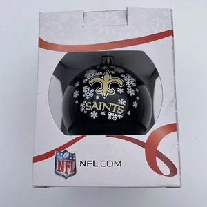 New Orleans Saints Christmas NFL Ornament - Shatterproof NIB Football Decoration - Picture 1 of 8